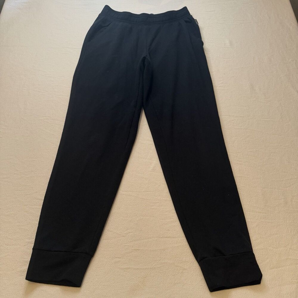 Eddie Bauer Sweatpants Womens Small Black Pockets LoungeWear ActiveWear Jogging